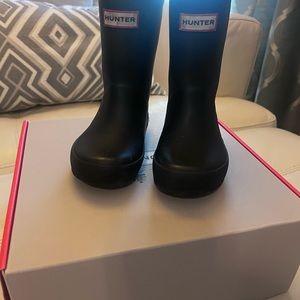 Hunter Kids Black Boots